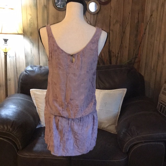 Akualani Mauve Sleeveless Studded Drop Waist Mini Dress Size M - Picture 5 of 8